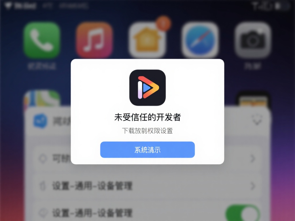 安装过程中的权限设置：下载完成后，系统可能会提示“